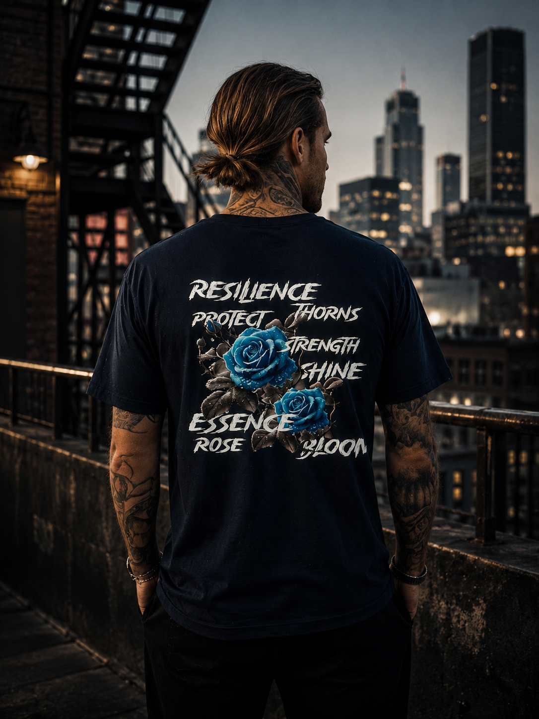 Camiseta BLUE ROSE